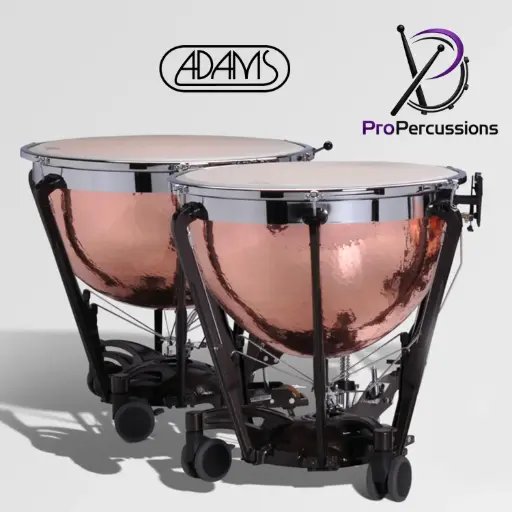 [2PASYIIKH23] Timbales ADAMS 23" – Série Symphonic GEN II Fût en cuivre martelé | Avec accordeur fin