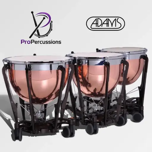 [2PASYIIKG32] Timbales ADAMS 32" – Série Symphonic GEN II Fût en cuivre poli | Avec accordeur fin