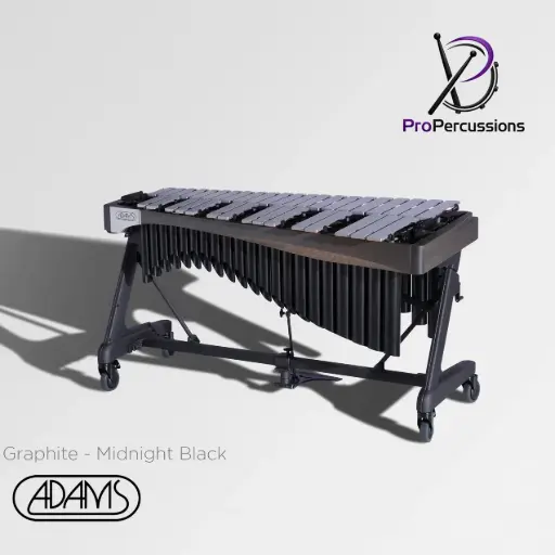 [VAWA30S-11] Vibraphone ADAMS 3.0 oct – Série ALPHA | Graphite - Midnight Black - Clavier : argent