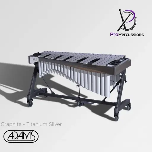 [VAWA40S-14] Vibraphone ADAMS 4.0 oct – Série ALPHA | Graphite - Titanium Silver - Clavier : argent
