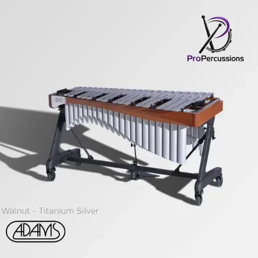 [VAWA40S-24] Vibraphone ADAMS 4.0 oct – Série ALPHA | Walnut - Titanium Silver - Clavier : argent
