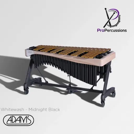 [VAWA40G-31] Vibraphone ADAMS 4.0 oct – Série ALPHA | Whitewash - Midnight Black - Clavier : or
