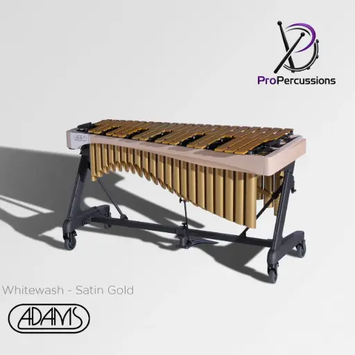 [VAWA40G-33] Vibraphone ADAMS 4.0 oct – Série ALPHA | Whitewash - Satin Gold - Clavier : or