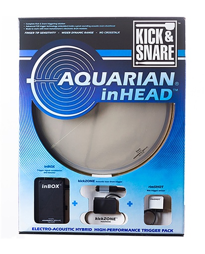 [14IHPK] PACK AQUARIAN KICK & SNARE INHEAD 14"