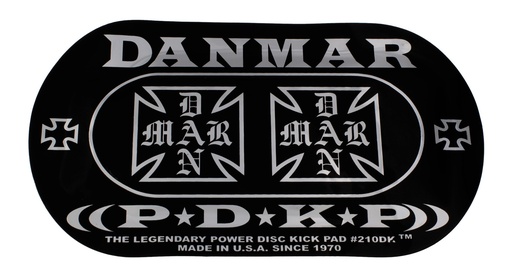 [DAN-210DKIC] 210DKIC - Pad Autocollant Grosse Caisse Double pédale - Iron Cross