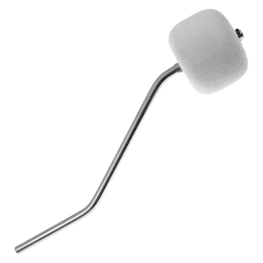 [DAN-306B] 306B - Batte Pédale GC - Feutre Blanc - Tige Chrome - Courbe Double Pédale