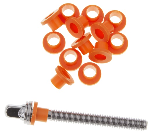 [DAN-TRW100OR] TRW100OR - Rondelles nylon pour tirants - Orange (x100)