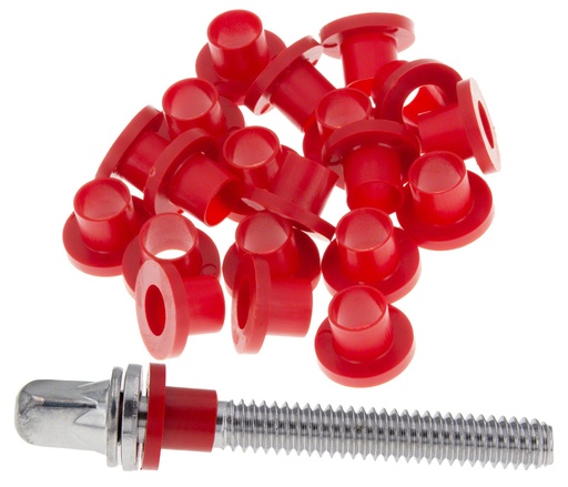 [DAN-TRW20R] TRW20R - Rondelles nylon pour tirants - Rouge (x20)