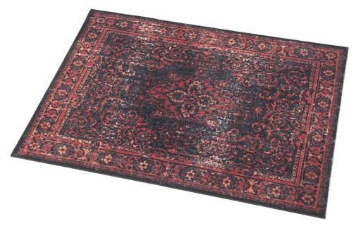 [DNB-VP&A-BLR] VP&A-BLR - Tapis Vintage Persian Club Series 80 x 60cm Antidérapant - Black Red