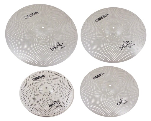 [OBE-MU-SET4] Pack 4 Cymbales Silencieuses Mute - 14/16/18/20 | OBERA